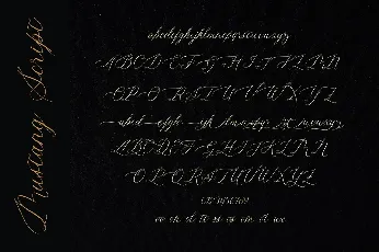 Mustang Script font