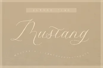 Mustang Script font