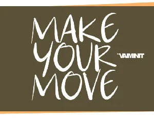 Make Your Move font