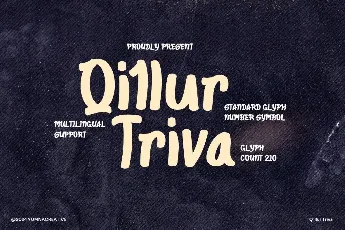 Qillur Triva font