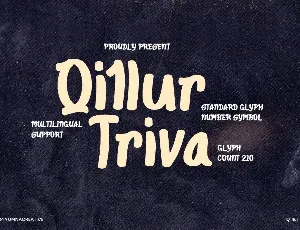 Qillur Triva font