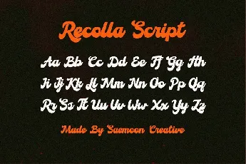 Recolla font