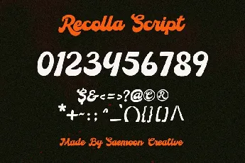 Recolla font