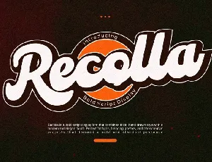 Recolla font