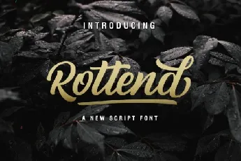 Rottend Script font