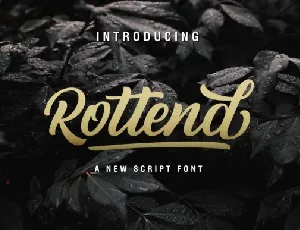 Rottend Script font