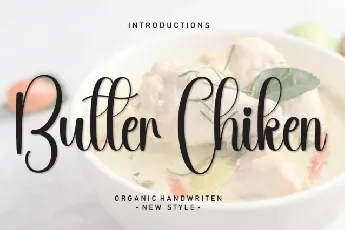 Butter Chiken Script font