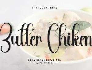 Butter Chiken Script font