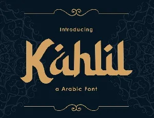 Kahlil font