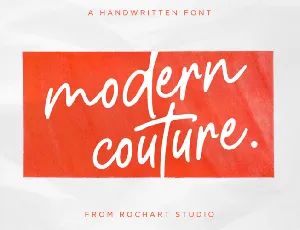 Modern Couture font