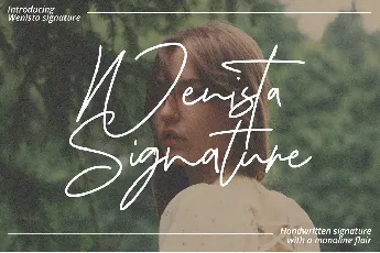 Wenista Signature font