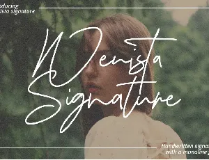 Wenista Signature font