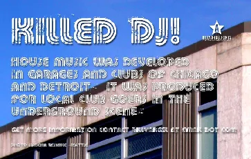 KILLED DJ font