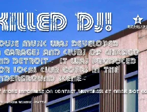 KILLED DJ font