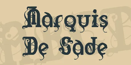 Marquis De Sade font