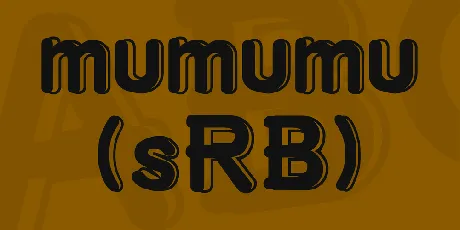 mumumu (sRB) font