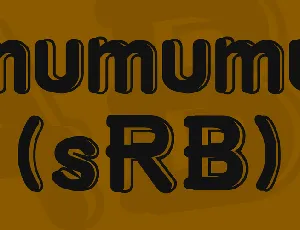 mumumu (sRB) font