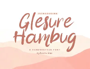 Glesure Hambug font