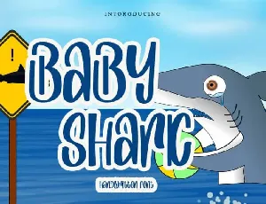 Baby Shark Display font