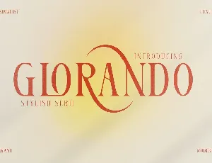 Glorando font