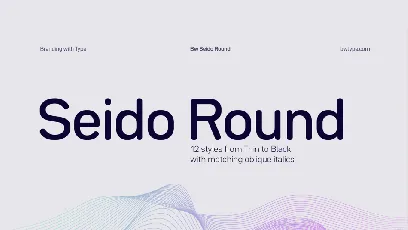 Seido Round Family font