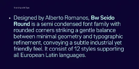 Seido Round Family font