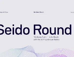 Seido Round Family font
