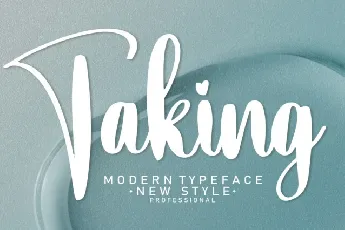 Taking Script font