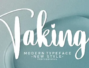 Taking Script font