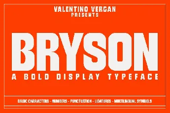 Bryson font