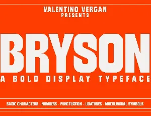 Bryson font