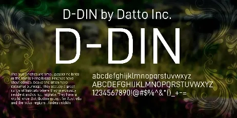 D-DIN font