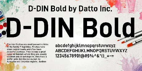 D-DIN font