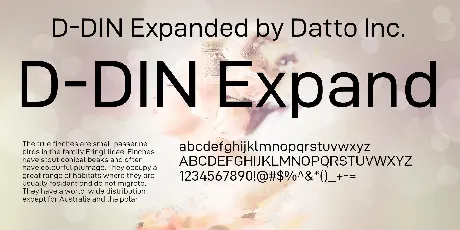 D-DIN font