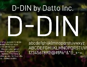 D-DIN font