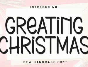 Greating Christmas Display font