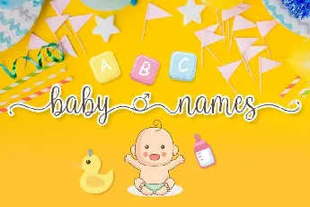 Baby Names Calligraphy font