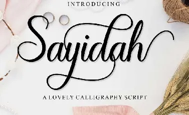 Sayidah Lovely Script font