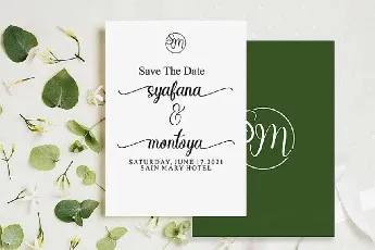 Sayidah Lovely Script font