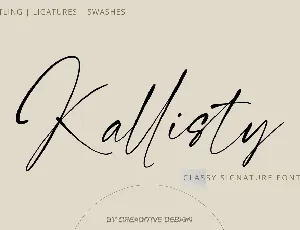 Kallisty font