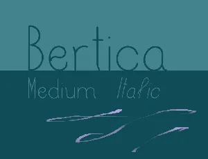 Bertica font