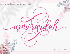 asmirandah font