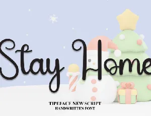 Stay Home Typeface font