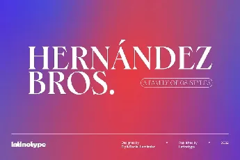 Hernandez Bros Family font