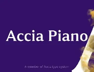 Accia Piano font