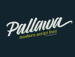 Pallawa Modern Script font