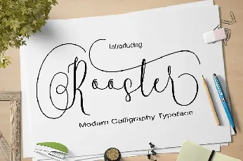 Rooster Script font