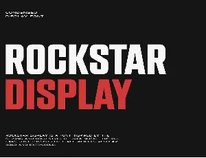 Rockstar Display font