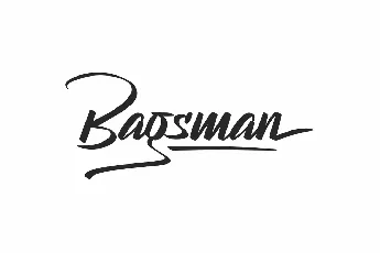 Bagsman font