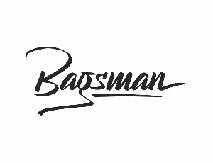 Bagsman font